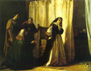 La Demencia de Doña Juana (1867), de Lorenzo Vallés. Museo del Prado (Madrid).