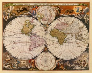 V114~Mapa-del-Nuevo-Mundo-siglo-XVII-Posters
