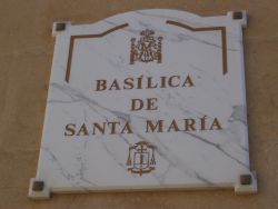 Placa Basílica de Santa María