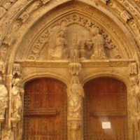 Portada de la iglesia de Santa María (detalle), Requena