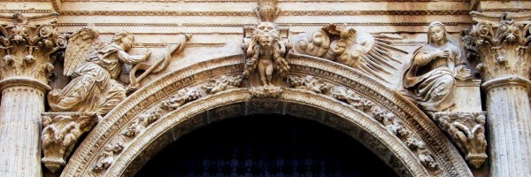 Portada de la Anunciación (detalle), Catedral de Orihuela
