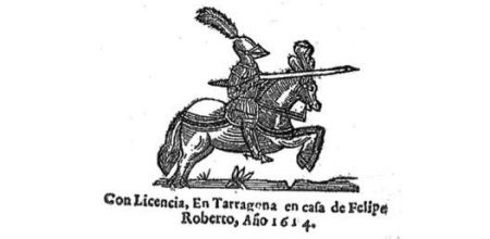 Ilustración de la primera edición del Quijote de Avellaneda