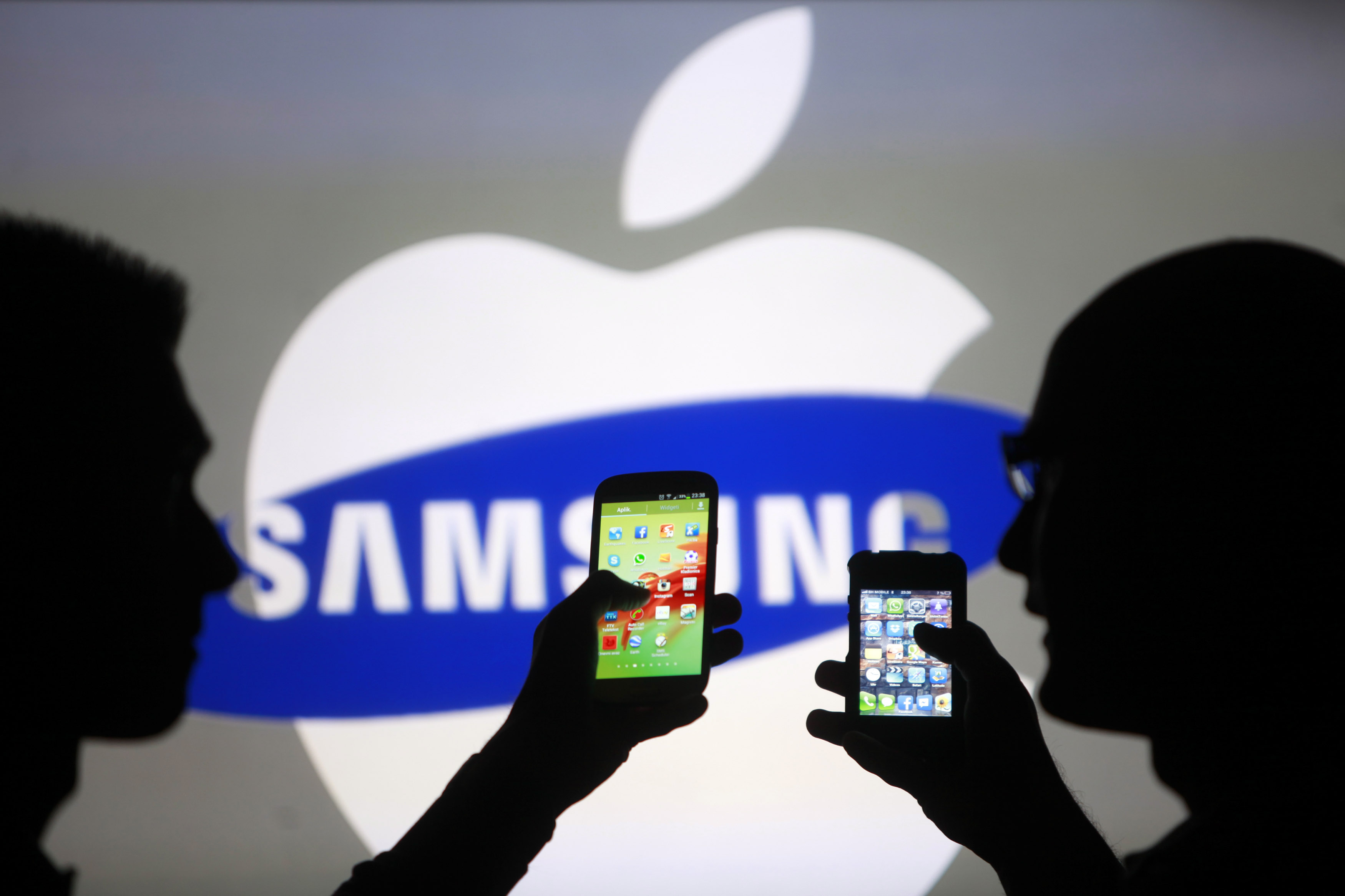 Los móviles Samsung y su pelea con los móviles Apple