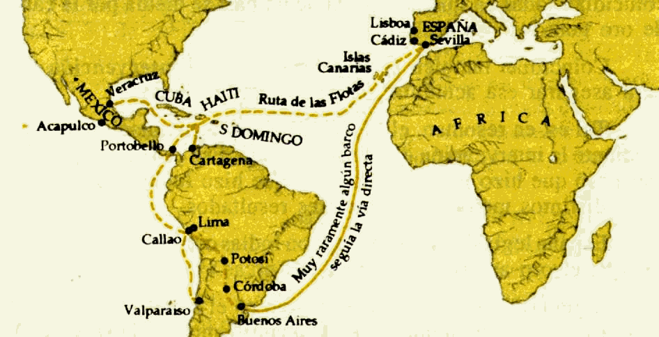 Mapa de oro africano -  España