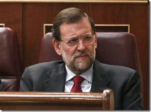 Mariano Rajoy en su escaño