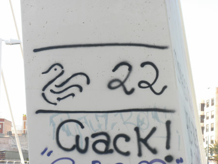 Este graffiti, hace referencia a la forma de los patos, es decir, por ejemplo normalmente llevamos a cabo una relación con este número, por ejemplo,  cuando cumplimos veintidós años ponemos […]