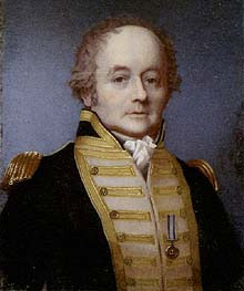 William Bligh, muchos años después de los hechos contados en esta entrada (Wikipedia)
