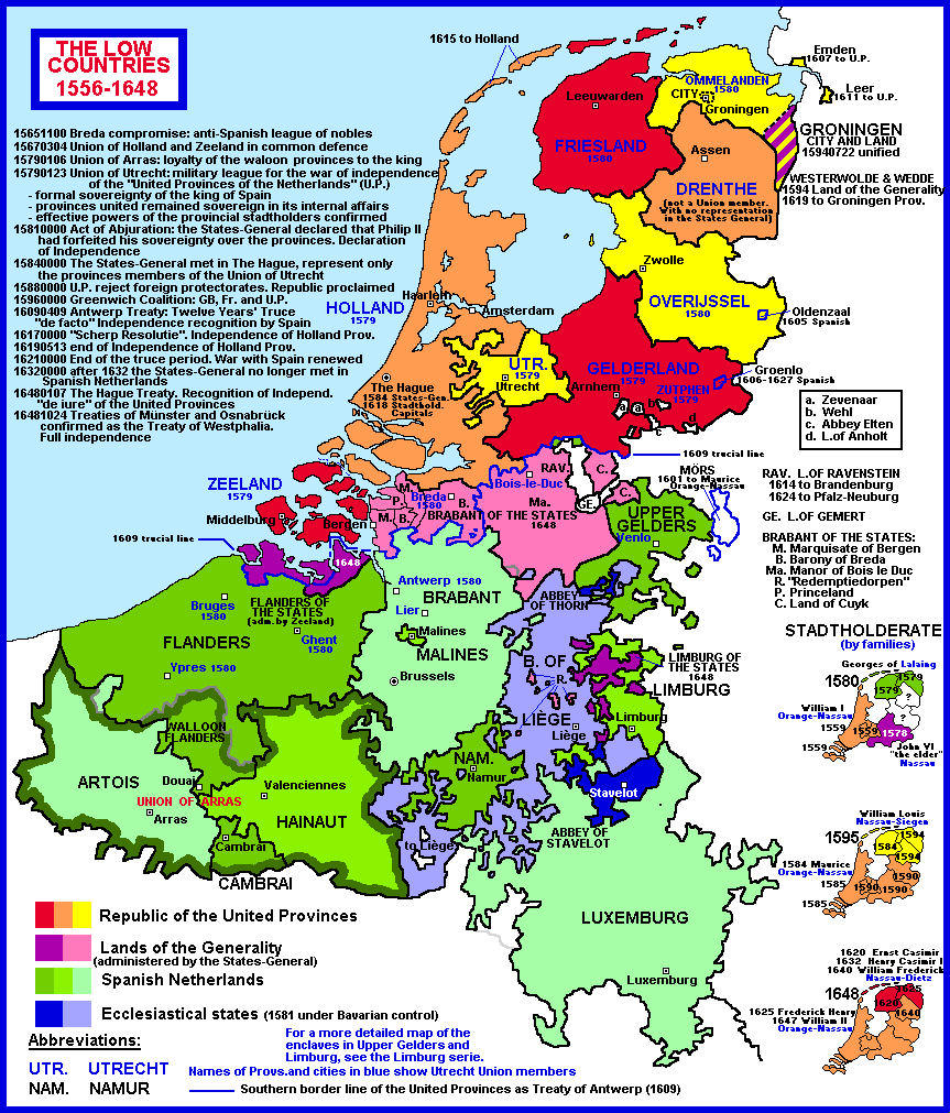 Situación previa de los Países Bajos en el siglo XVI – La guerra en Flandes