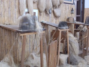 Rastrillos del cáñamo, servían para peinar las fibras y escoger las más largas y mejores.