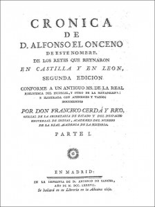 Crónica de Alfonso XI por Francisco Cerdá y Rico