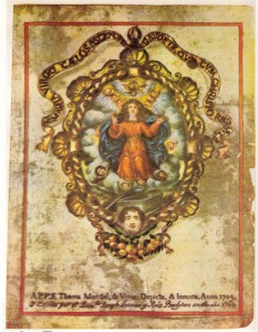Portada Consueta Misteri 1709 (hoy logotipo del Patronato del Misteri)