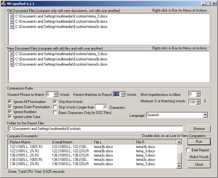 Software antiplagio para documentos – WCopyFind
