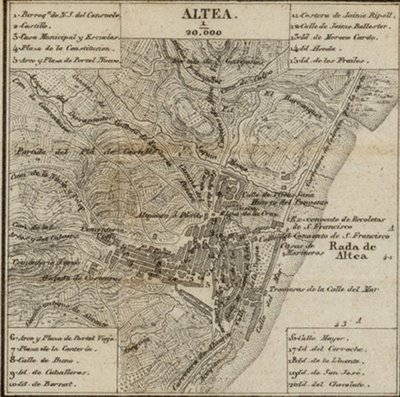 Cartografía de la ciudad antigua de Alicante  blogs UA 