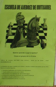 cartel escuela ajedrez