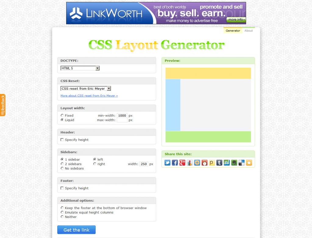 Generador de CSS – Programación en Internet