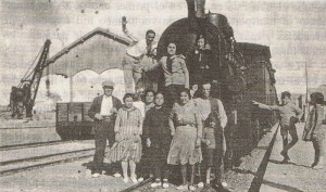 trenent en estación Benidorm hacia 1920