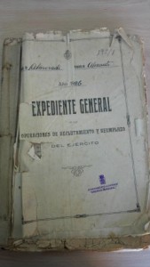 Portada del expediente de 1926.