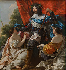 Retrato de Luis XIII, realizado por Simon de Vouet.