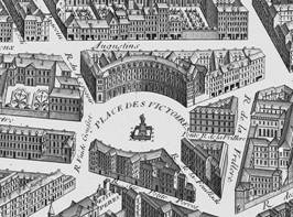 Place des Victoires - Fragmento del Plano de Turgot (1739)