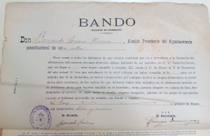 Bando seervicio militar 1919