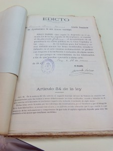 Edicto reclutamiento 1919.