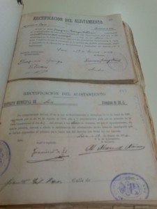 Rectificación del alistamiento de 1914