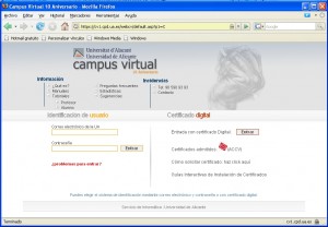 Nuevo sistema de identificación en Campus Virtual