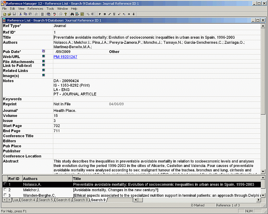 Reference Manager 12