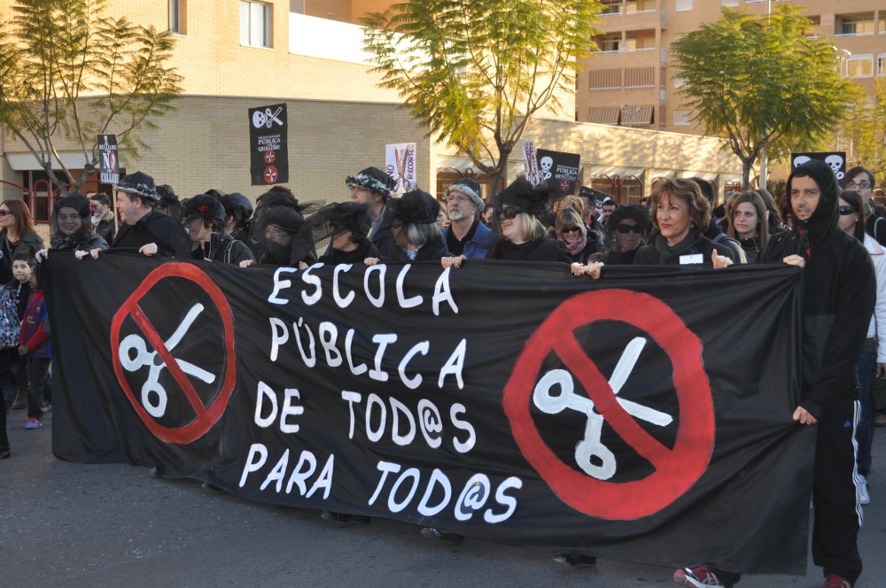 Manifestación en Alicante en defensa de la educación pública