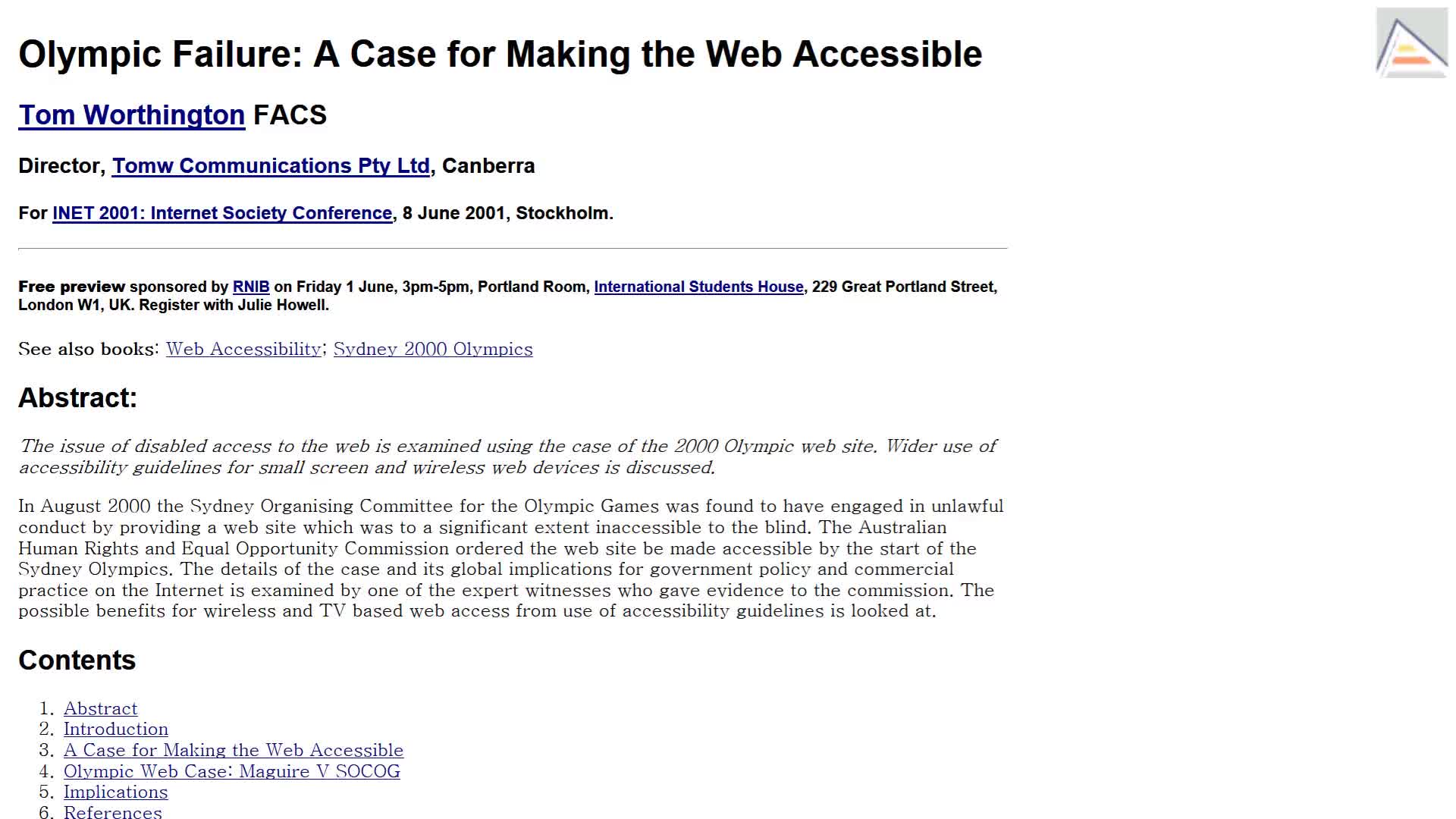 Curso Introducción a la accesibilidad web