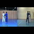 Demostración de la técnica de Judo Tai otoshi o caída-vuelco del cuerpo