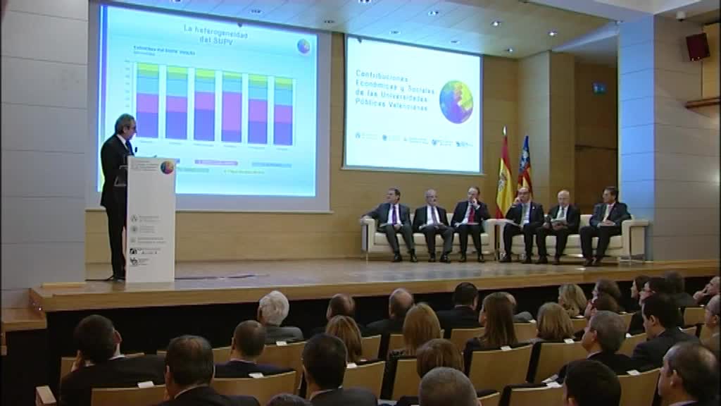 Presentación del informe de las Contribuciones sociales y económicas de las universidades valencianas