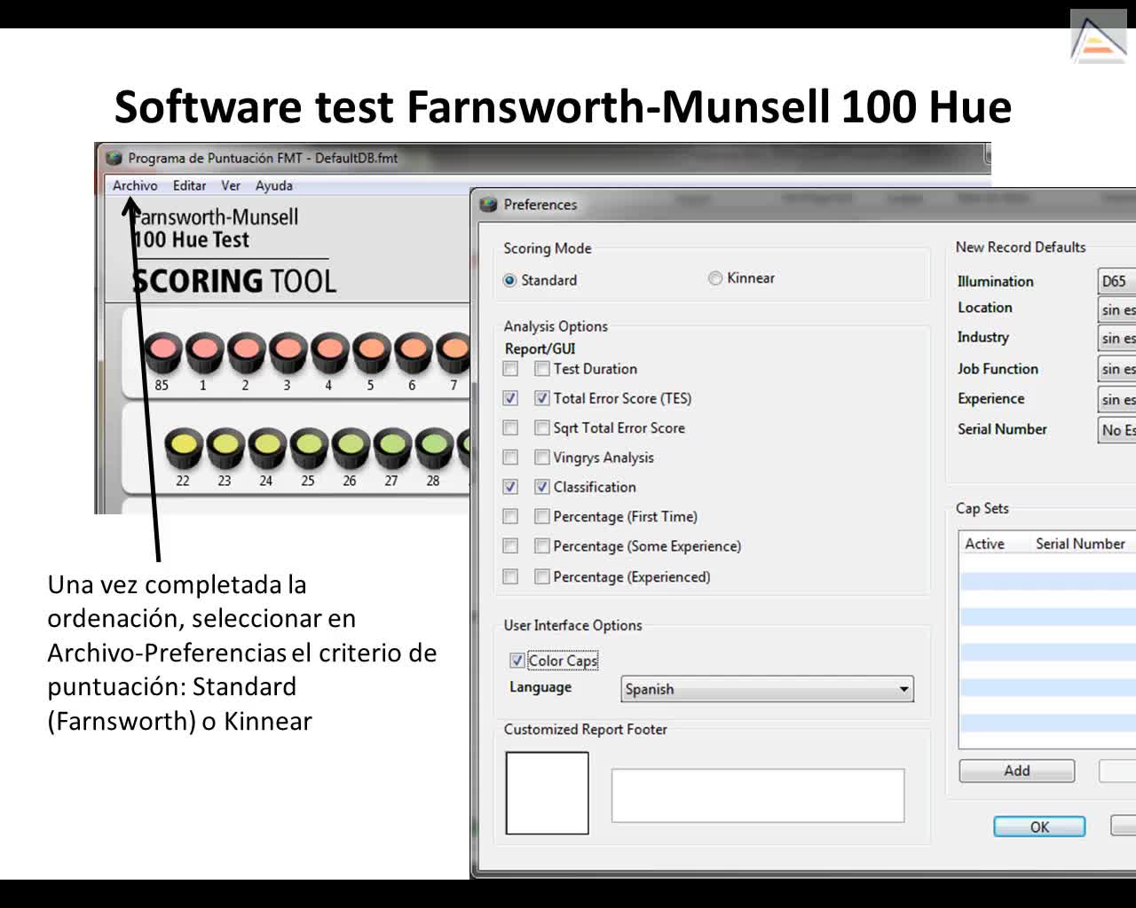 Software test FM 100 Hue