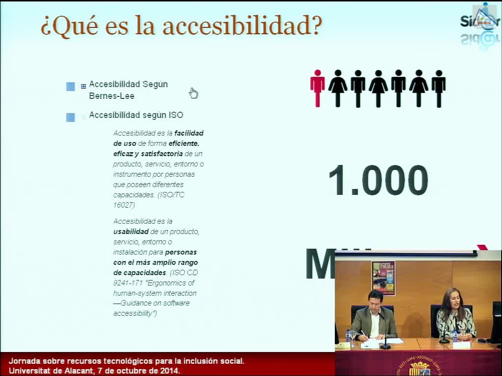Accesibilidad en la sociedad de la información – Emmanuelle Gutiérrez – Jornada sobre recursos tecnológicos para la inclusión social