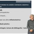 Presentació de l’assignatura Tractament Integrat de Llengües i Continguts: Conceptes i Organització del Curs de Capacitació per a l’Ensenyament en Valencià, en Alemany, en Anglès i en Francès de la […]