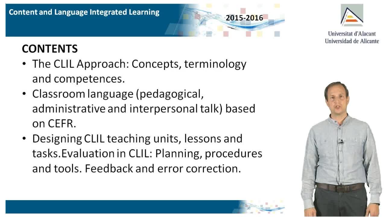 Presentation on CLIL, Teaching Competence 2015