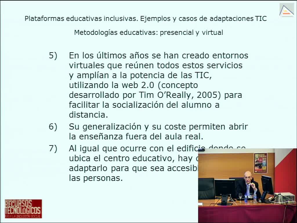 Plataformas educativas inclusivas. Ejemplos y casos de Adaptaciones TIC – Federico Rueda – Jornada sobre recursos tecnológicos para la inclusión social