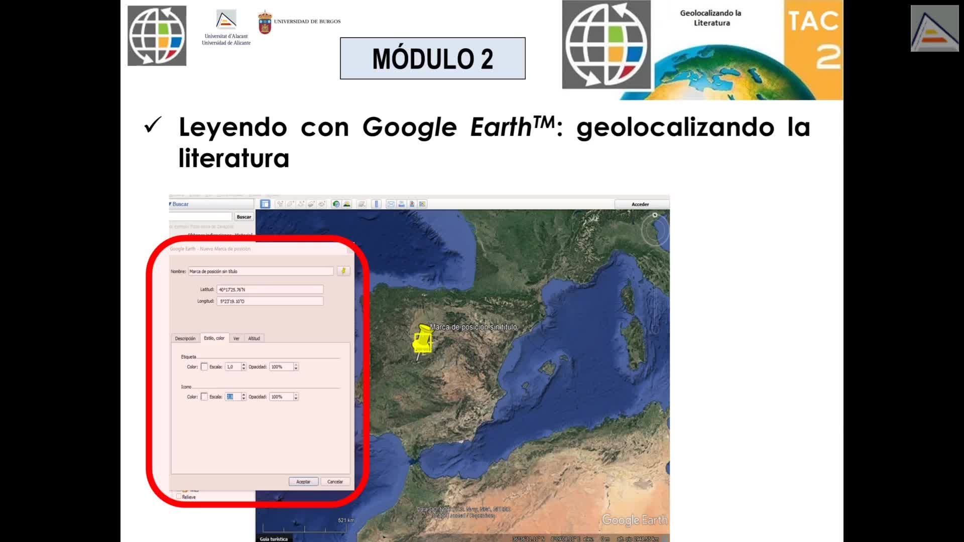 Presentación MOOC Geolocalizando la literatura con las TAC