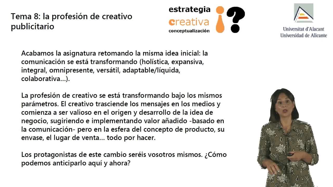 Tema 8. La profesión de creativo