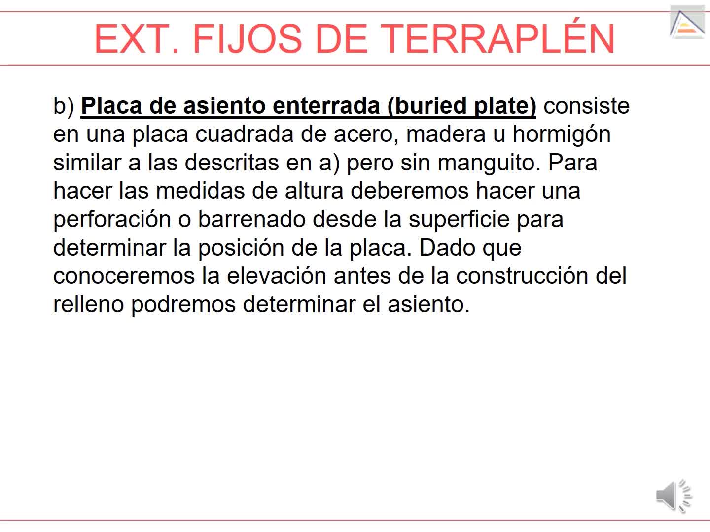 Extensómetros fijos de terraplén