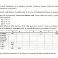 Resolución problema de examen parcial, balance de materia, noviembre 2022, universidad de Alicante