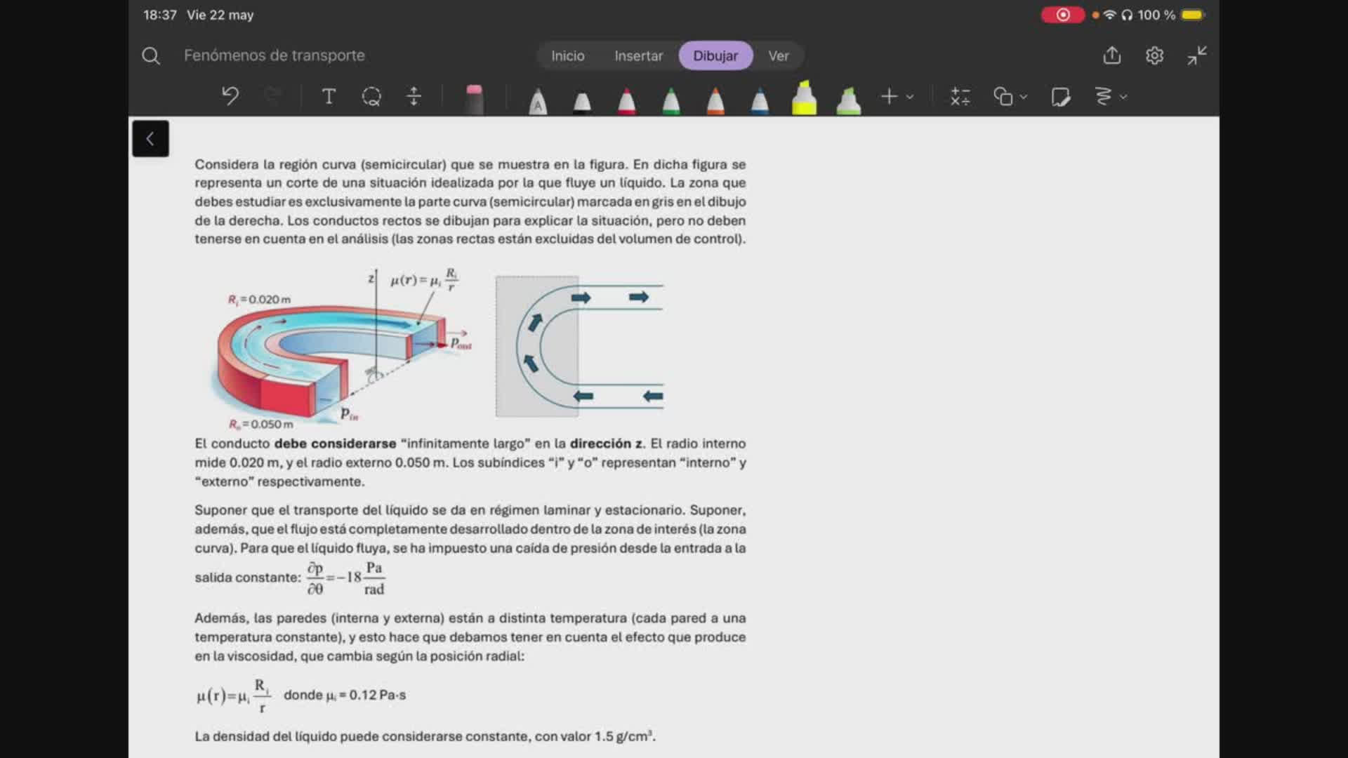 Examen parcial de Cantidad de Movimiento