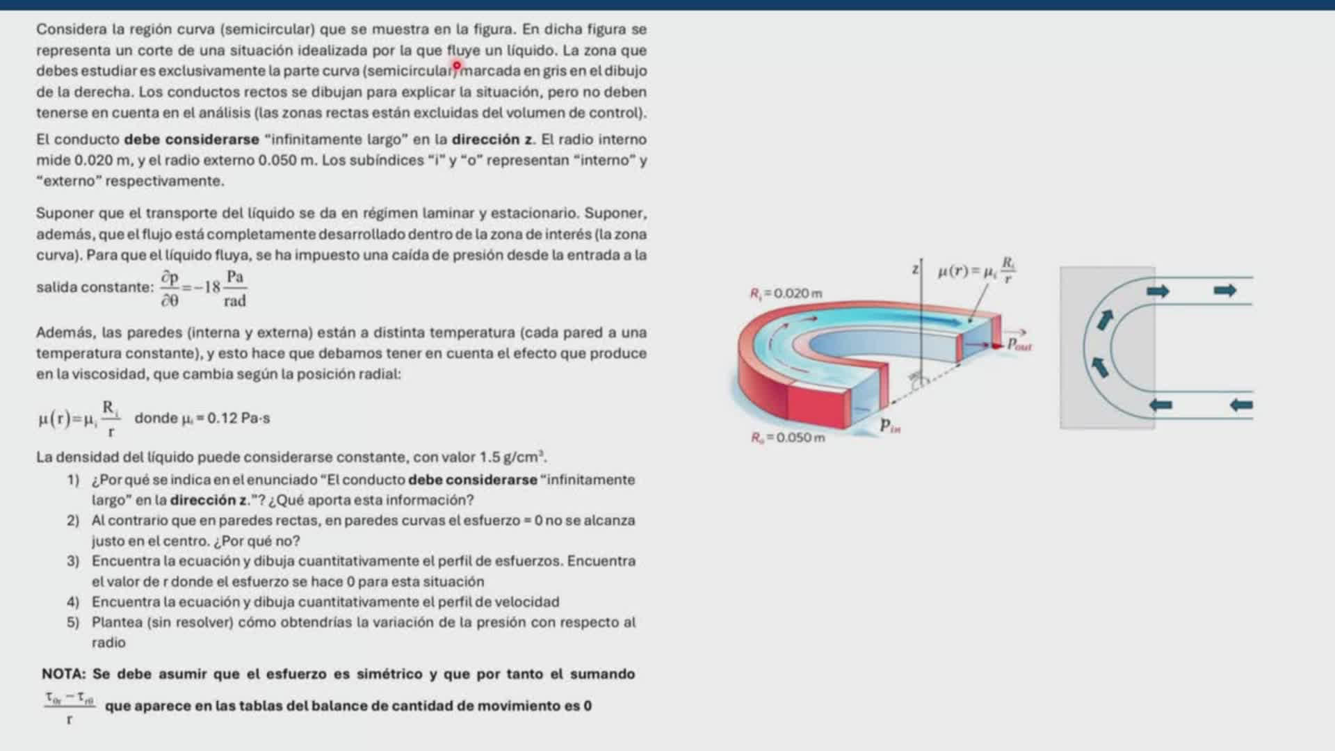 Examen parcial de Cantidad de Movimiento