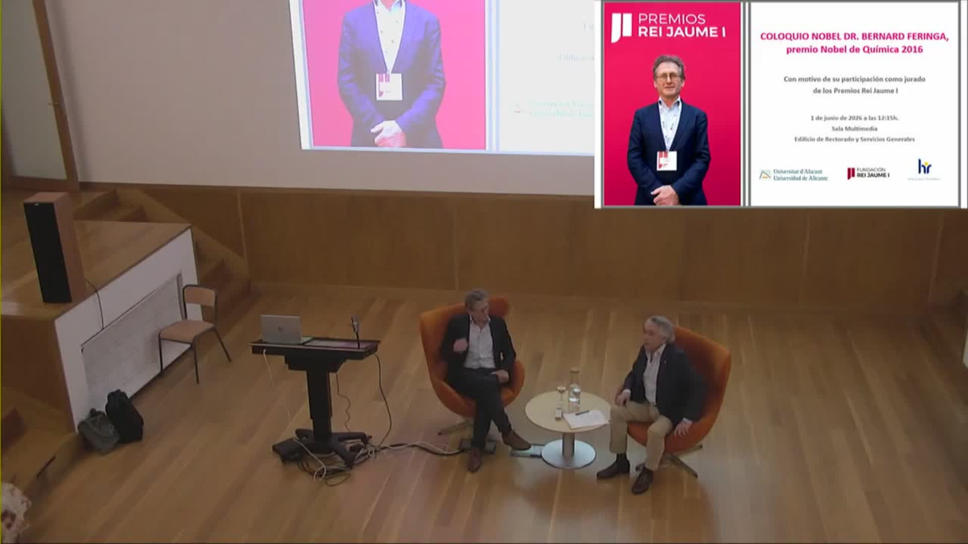 Coloquio con el Premio Nobel de Química Dr. Bernard Feringa